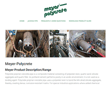 Tablet Screenshot of meyerpipe.com